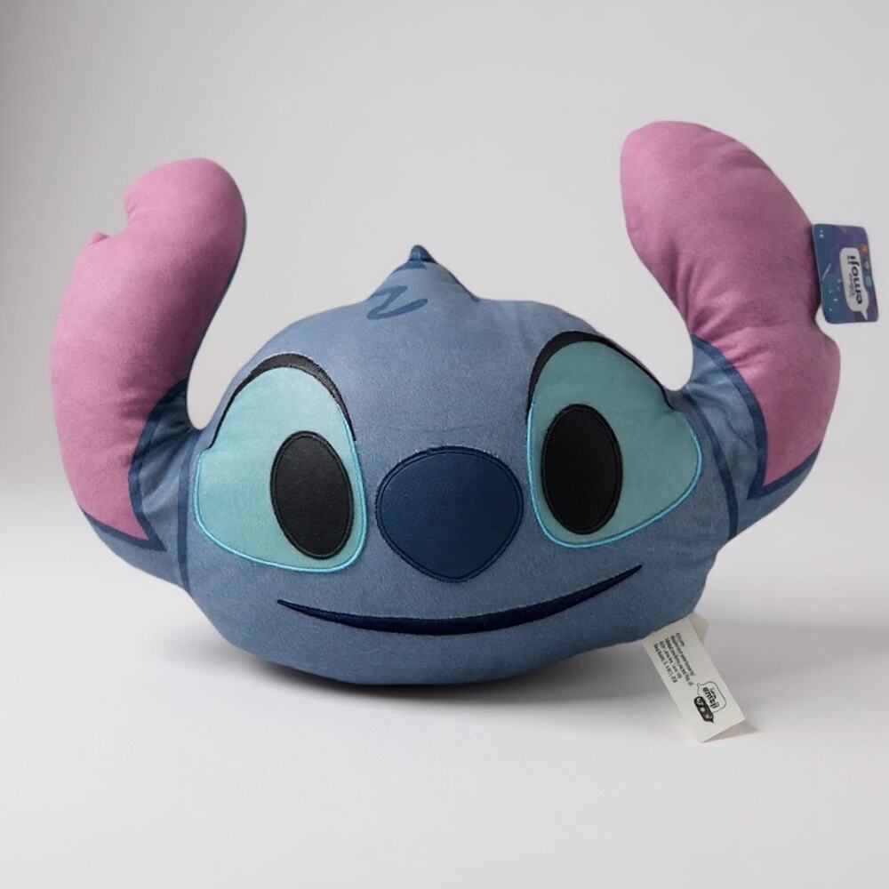 Disney emoji Stitch Character Head Cloud Pillow